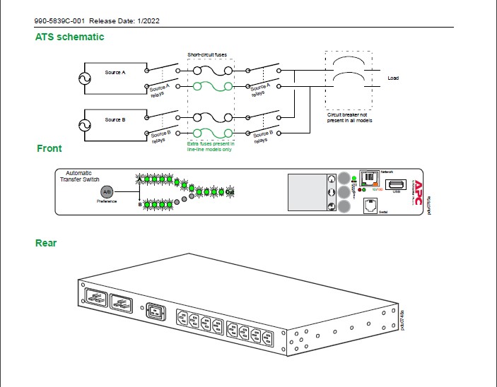 APC Automatic Transfer Switch ATS | AP4423 - BK Technologies